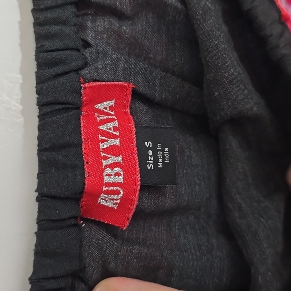 {RubyYaya} Colorful Mexican Striped Strapless Flounce Maxi Dress - Size S - Picture 14 of 16